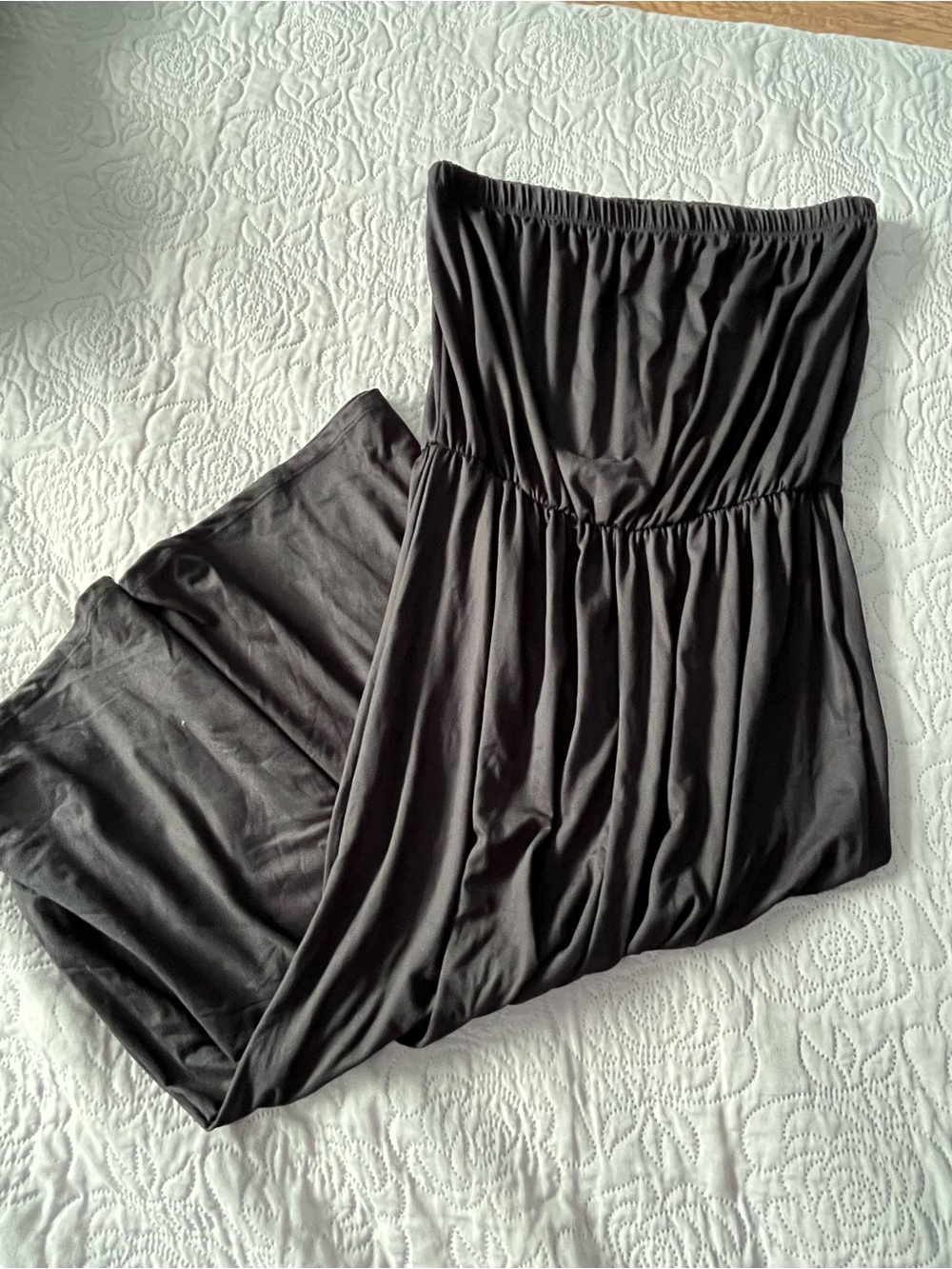Ardene Black Strapless Maxi Jumpsuit